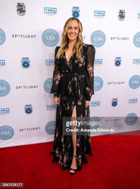 Mindy Zemrak attends The Casting Society's 39th Annual Artios Awards at The Beverly Hilton on March 07, 2024 in Beverly Hills, California.