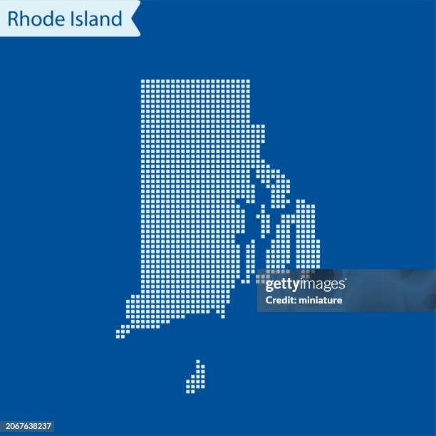 rhode island map - rhode island vector stock illustrations