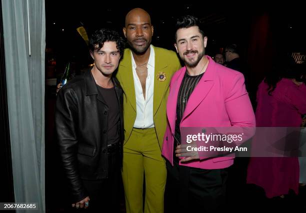 Gavin Leatherwood, Karamo Brown, and guest attend The Hollywood Reporter and TikTok's Nominees Night presented by Heineken Silver at Ardor on March...