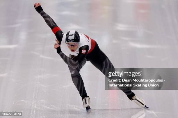 147competes in the Women's Sprint 1st 500m at Max Aicher Arena on March 07, 2024 in Inzell, Germany.