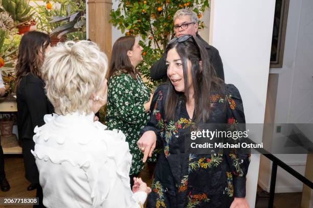 Bunny Williams and Elizabeth Blitzer attend Bunny Williams: Life In The Garden Book Launch at Interior Arts Building on March 07, 2024 in New York...