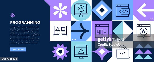 Programming Web Banner Design High-Res Vector Graphic - Getty Images