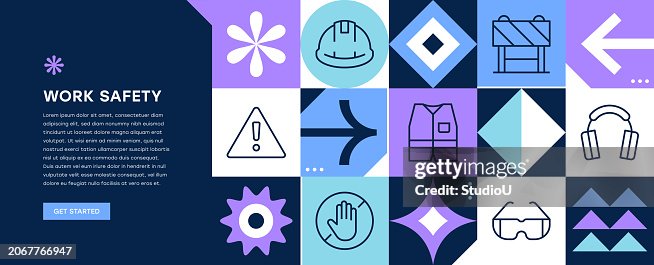 Work Safety Web Banner Design Work Safety Web Banner Design