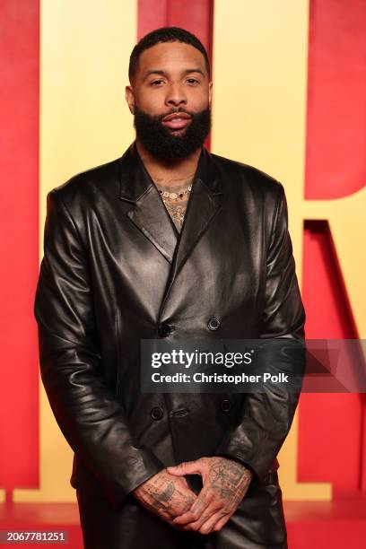 Odell Beckham Jr. At the 2024 Vanity Fair Oscar Party held at the Wallis Annenberg Center for the Performing Arts on March 10, 2024 in Beverly Hills,...