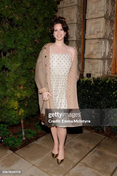 Lana Del Rey attends W Magazine and Louis Vuitton's Academy Awards Dinner at a Private Residence on March 07, 2024 in Los Angeles, California.