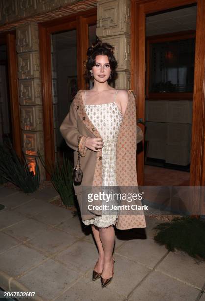 Lana Del Rey attends W Magazine and Louis Vuitton's Academy Awards Dinner at a Private Residence on March 07, 2024 in Los Angeles, California.