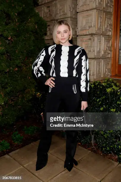 Chloë Grace Moretz attends W Magazine and Louis Vuitton's Academy Awards Dinner at a Private Residence on March 07, 2024 in Los Angeles, California.