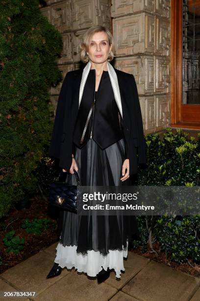 Mélita Toscan du Plantier attends W Magazine and Louis Vuitton's Academy Awards Dinner at a Private Residence on March 07, 2024 in Los Angeles,...