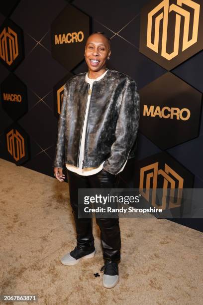 Lena Waithe attends the MACRO 6th Annual Pre-Oscars Party at Audrey Irmas Pavillion on March 07, 2024 in Los Angeles, California.