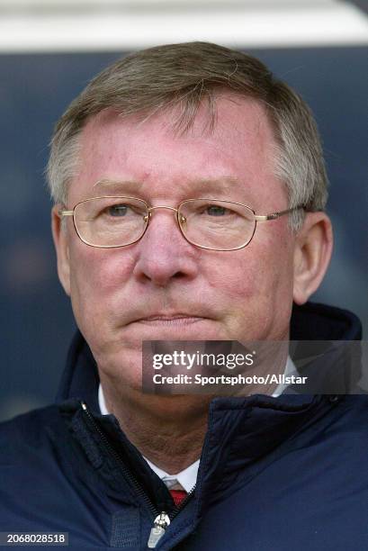 April 10: Alex Ferguson, Manchester United Manager portrait before the Premier League match between Birmingham City and Manchester United at St...