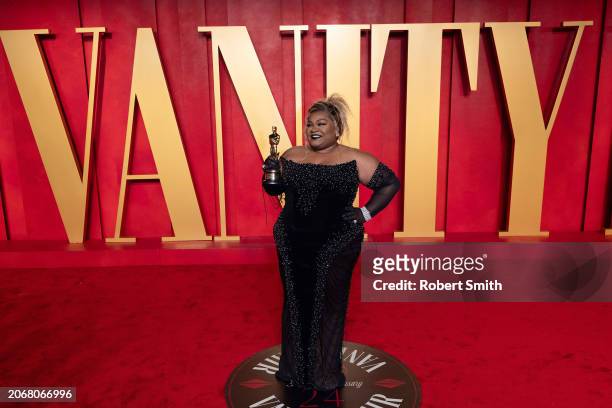 Da'Vine Joy Randolph attends 2024 Vanity Fair Oscar After Party Arrivals at Wallis Annenberg Center for the Performing Arts on March 10, 2024 in...
