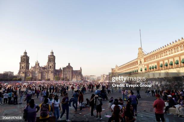 March 8 Mexico City, Mexico: Women during the International Women's Day demonstration, as hundreds of women join protests around the world to...