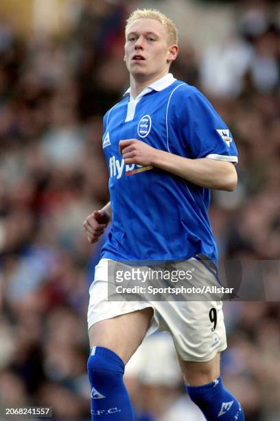 March 6: Mikael Forssell of Birmingham City running during the Premier League match between Birmingham City and Bolton Wanderers at St Andrews on...