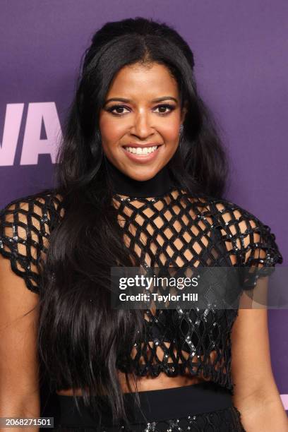 Renee Elise Goldsberry attends the Netflix "Girls5eva" season premiere at Paris Theater on March 07, 2024 in New York City.