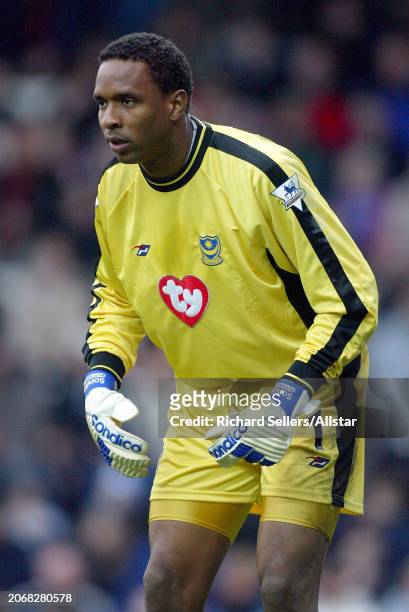 March 27: Shaka Hislop of Portsmouth in action during the Premier League match between Blackburn Rovers and Portsmouth at Ewood Park on March 27,...