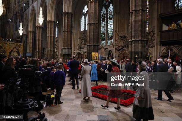 Prince William, Prince of Wales, Queen Camilla, Sophie, Duchess of Edinburgh, Prince Edward, Duke of Edinburgh and Princess Anne, Princess Royal...