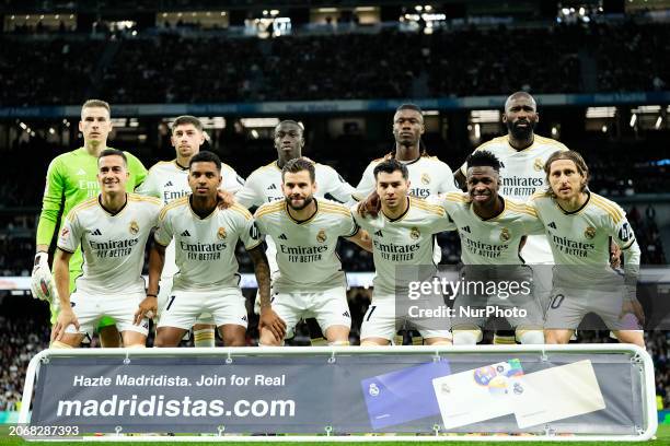 Real Madrid line up Thibaut Courtois,Federico Valverde, Ferland Mendy, Eduardo Camavinga, Antonio Rudiger, Lucas Vazquez, Rodrygo Goes, Nacho...