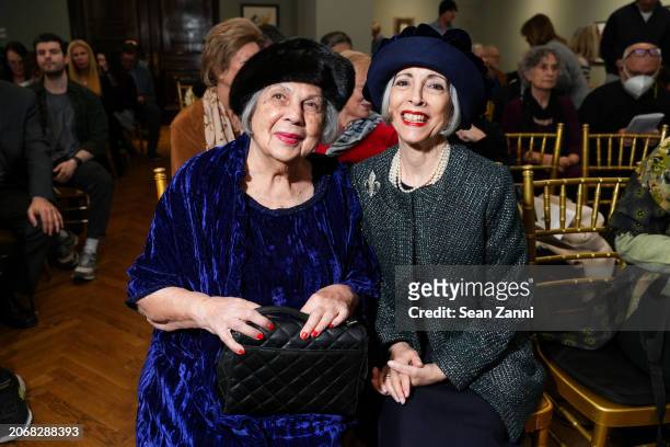 Mary Melikian Haynes and Linda Zagaria attend Sahan Arzruni Presenting Armenian Women Composers At The National Arts Club at The National Arts Club...