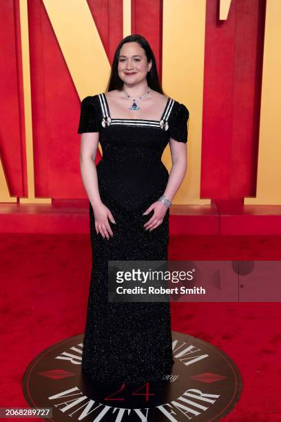 Lily Gladstone attends 2024 Vanity Fair Oscar After Party Arrivals at Wallis Annenberg Center for the Performing Arts on March 10, 2024 in Beverly...