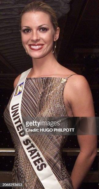 Miss United States,22 year old,"Angelique Breaux" poses at the offical Ms.World photocall at the Grosvenor House in London 23 November 2000. Breaux...