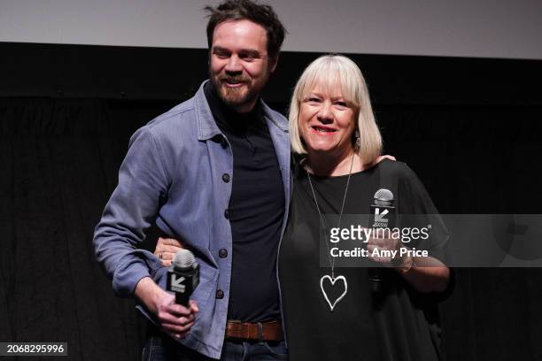 Ed Perkins and Andrea Cox at the 'The Trouble With Mr Doodle' premiere as part of SXSW 2024 Conference and Festivals held at the Stateside Theatre on...
