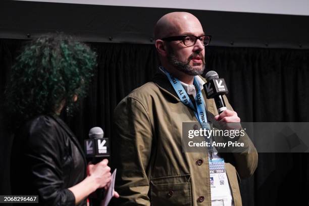 Jaimie D'Cruz at the 'The Trouble With Mr Doodle' premiere as part of SXSW 2024 Conference and Festivals held at the Stateside Theatre on March 11,...