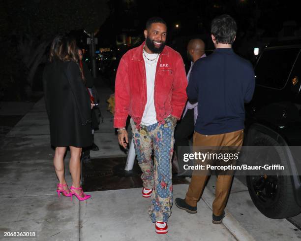 Odell Beckham Jr. Is seen on March 07, 2024 in Los Angeles, California.