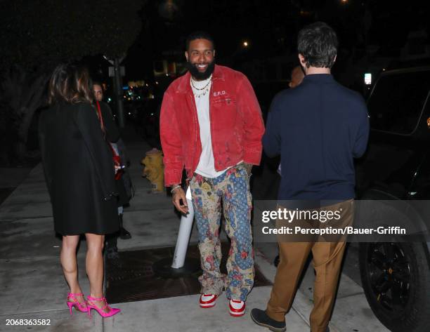 Odell Beckham Jr. Is seen on March 07, 2024 in Los Angeles, California.