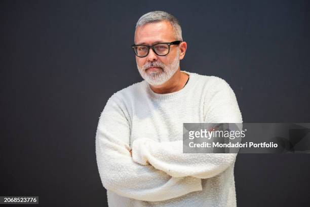 Rapper and record producer Frankie hi nrg mc at the photocall for the presentation of Jesus Christ Superstar on stage at the Sistina Chapiteau. Milan...