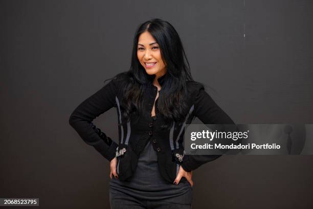 Indonesian singer-songwriter Anggun at the photocall for the presentation of Jesus Christ Superstar on stage at the Sistina Chapiteau. Milano , March...