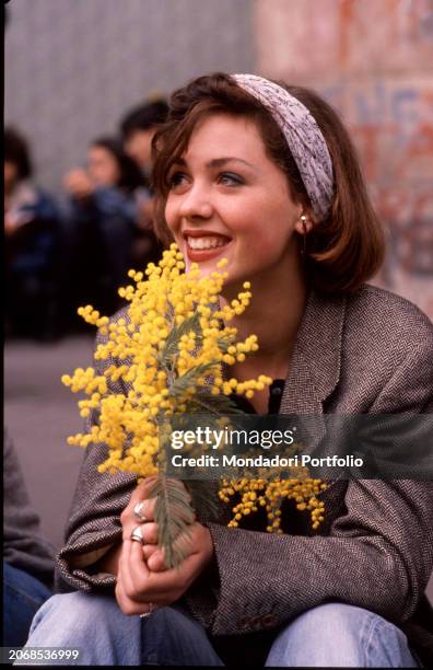 Feminists demonstrate during March 08th, International Women's Day. Rome , March 08th, 1989