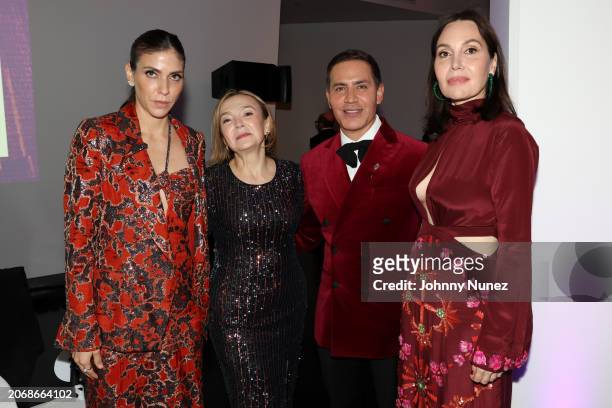 Alida Boer, Mayra Hernandez Gonzalez, Gabriel Rivera-Barraza and Fabiola Beracasa Beckman attend Mercado Global's 11th Annual Fashion Forward Gala...