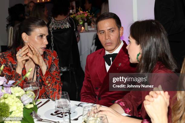 Alida Boer, Gabriel Rivera-Barraza and Fabiola Beracasa Beckman attend Mercado Global's 11th Annual Fashion Forward Gala And International Women's...