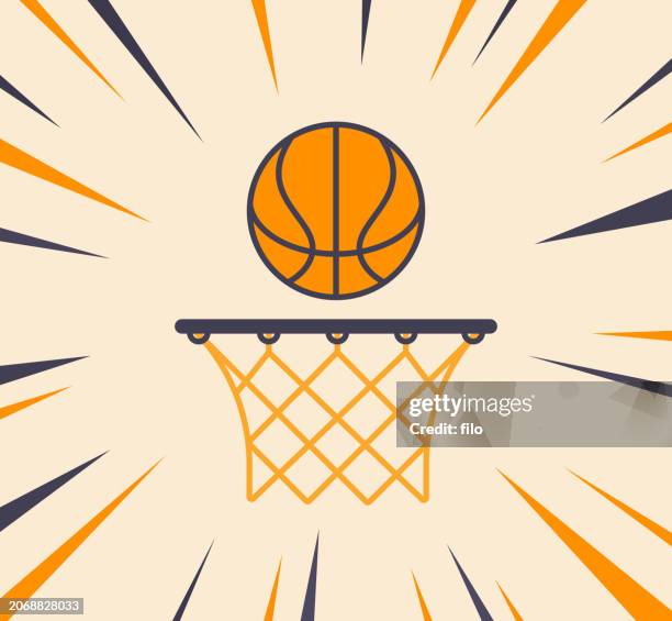 ilustraciones, imágenes clip art, dibujos animados e iconos de stock de torneo de canasta de baloncesto - canasta de baloncesto