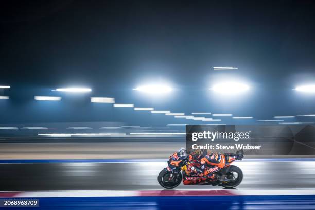 Jack Miller of Australia and Red Bull KTM Factory Racing rides during the practice session of the MotoGP Qatar Airways Grand Prix of Qatar at Losail...