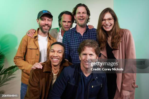 Graham Wagner, Aaron Moten, Walton Goggins, Jonathan Nolan, Todd Howard and Geneva Robertson-Dworet visit the IMDb Portrait Studio at SXSW 2024 on...