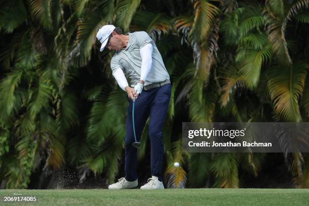 Ricky Barnes of the United States plays his shot from the fourth tee during the second round of the Puerto Rico Open at Grand Reserve Golf Club on...