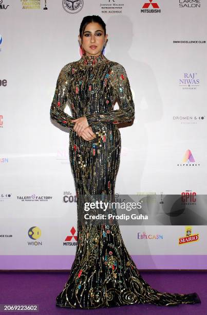 Sara Ali Khan attends the FEF India Fashion Awards on March 08, 2024 in Mumbai, India.