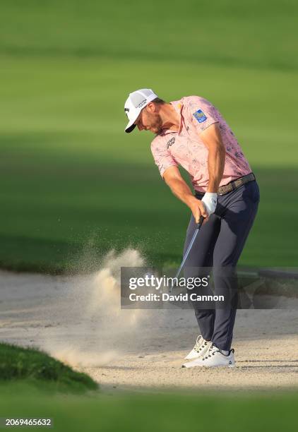 Sam Burns of The United States plays his second shot on the 16th hole during the first round of the Arnold Palmer Invitational presented by...