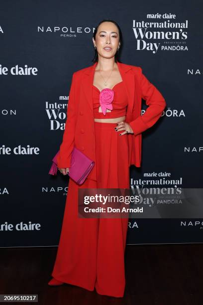 Melissa Leong poses during the Marie Claire 2024 International Women's Day Luncheon at Hinchcliff House on March 08, 2024 in Sydney, Australia.