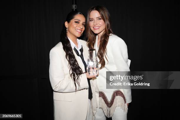 Lilly Singh and Sophia Bush seen during the “Variety Power of Comedy” at the 2023 SXSW Conference and Festivals at ACL Live on March 08, 2024 in...