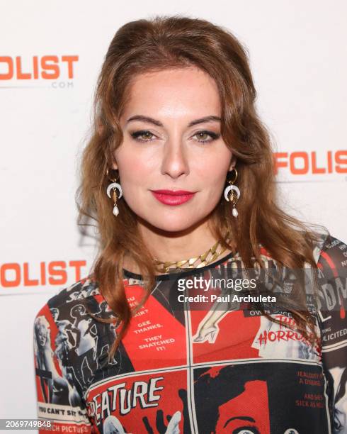 Nadia Lanfranconi attends the InfoList Pre-Oscars Soiree at Skybar on March 07, 2024 in West Hollywood, California.