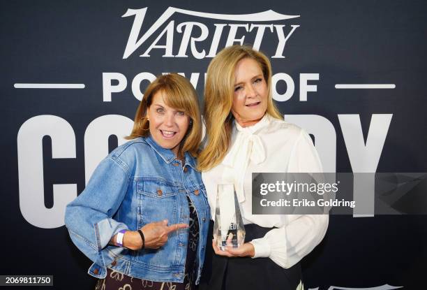 Katie Couric and Comedy Innovator Honoree Samantha Bee attend the “Variety Power of Comedy” during the 2023 SXSW Conference and Festivals at ACL Live...