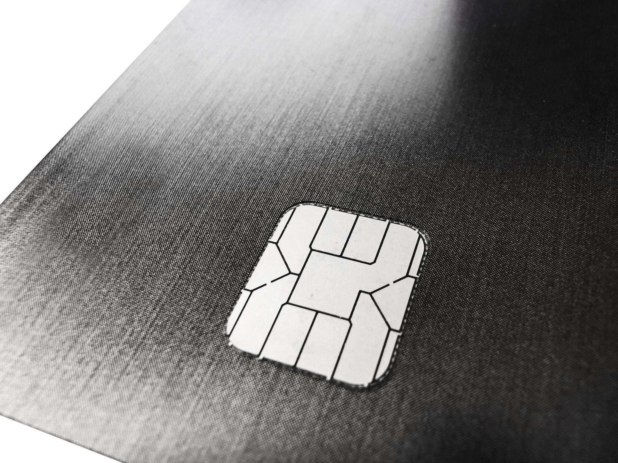 close up on credit card with IC chip close up on credit card with IC chip
