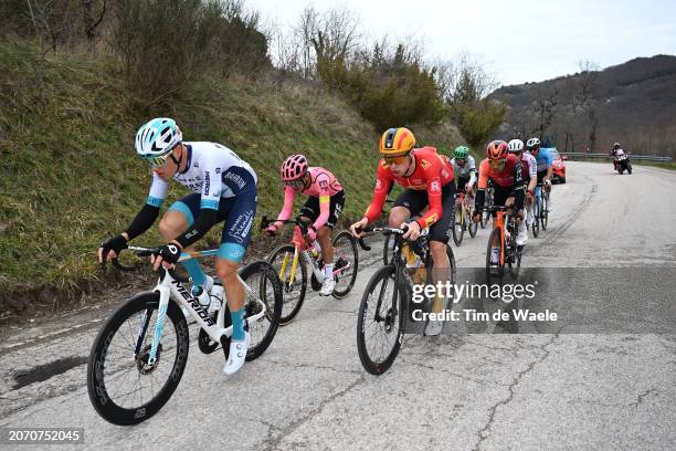 Nikias Arndt of Germany and Team Bahrain - Victorious, Richard Carapaz of Ecuador and Team EF Education-Easypost, Andreas Leknessund of Norway and...