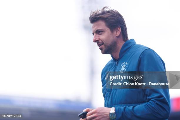Tim Krul of Luton Town arrives at the ground ahead of the Premier League match between Crystal Palace and Luton Town at Selhurst Park on March 09,...