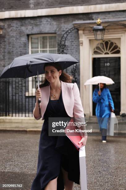 Science, Innovation and Technology Secretary Michelle Donelan and Energy Security and Net Zero Secretary Claire Coutinho leave Downing Street...