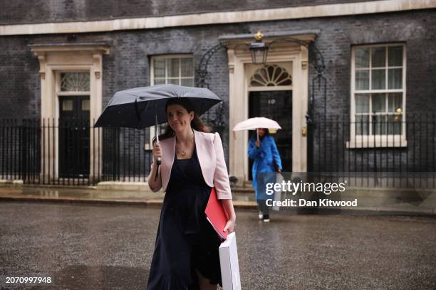 Science, Innovation and Technology Secretary Michelle Donelan and Energy Security and Net Zero Secretary Claire Coutinho leave Downing Street...