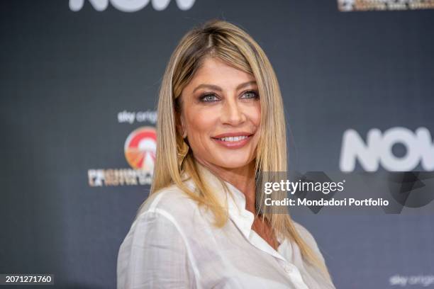 Italian television presenter and showgirl Maddalena Corvaglia at the photocall for the presentation of Pechino Eexpress 2024. Milano , March 5th, 2024