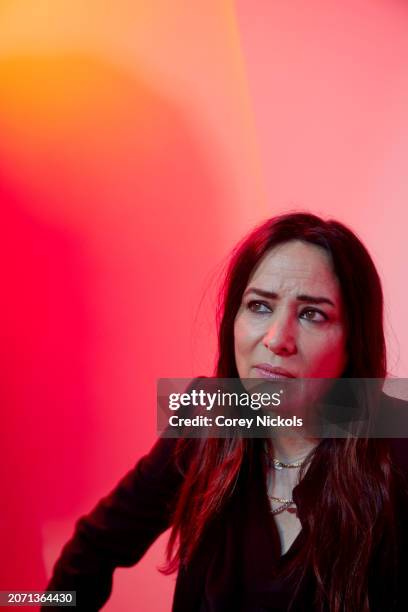 Pamela Adlon visits the IMDb Portrait Studio at SXSW 2024 on March 09, 2024 in Austin, Texas.